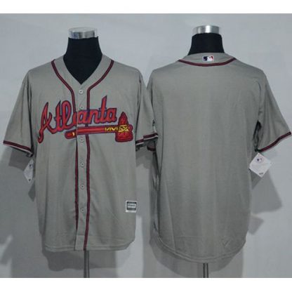 Atlanta Braves Blank Grey New Cool Base Stitched MLB Jersey