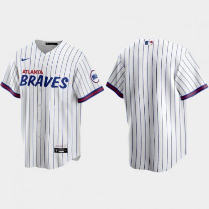Atlanta Atlanta Braves Blank White Men's Nike 2021 City Connect Replica MLB Jersey