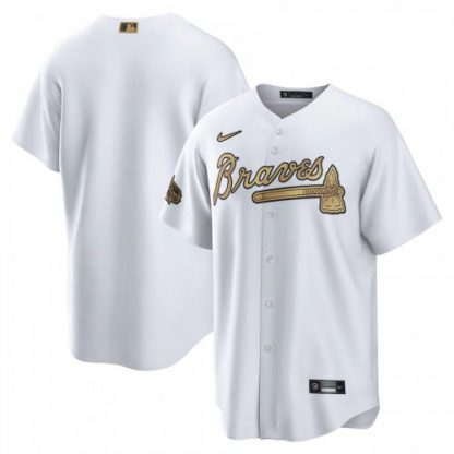 Atlanta Atlanta Braves Blank Men's Nike White 2022 MLB All-Star Game Replica Jersey