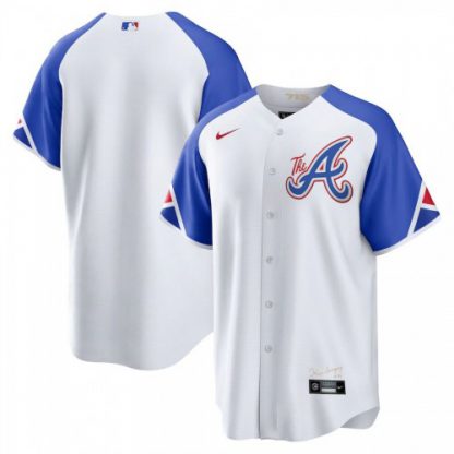 Atlanta Atlanta Braves Blank 2023 City Connect Men's Nike Atlanta Jersey - White