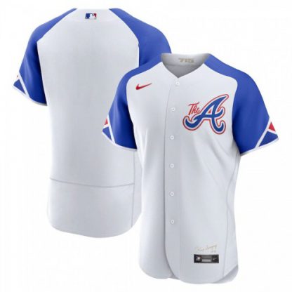 Atlanta Atlanta Braves Blank 2023 City Connect Men's Nike Authentic Jersey - White