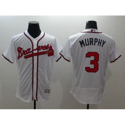 Atlanta Braves #3 Dale Murphy White Flexbase Authentic Collection Stitched MLB Jersey