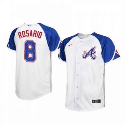 Atlanta Atlanta Braves #8 Eddie Rosario 2023 City Connect Youth Nike Atlanta Jersey - White