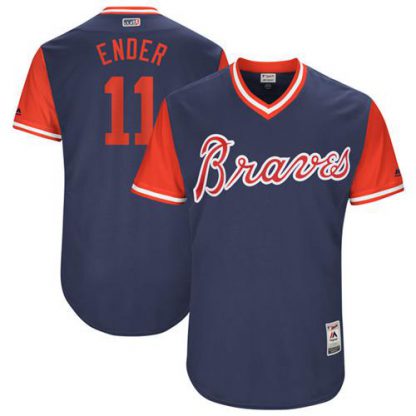 Atlanta Braves #11 Ender Inciarte Navy "Ender" Players Weekend Authentic Stitched MLB Jersey