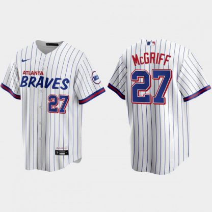 Atlanta Atlanta Braves #27 Fred Mcgriff White Men's Nike 2021 City Connect Replica MLB Jersey