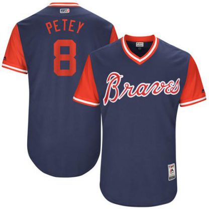 Atlanta Braves #8 Jace Peterson Navy "Petey" Players Weekend Authentic Stitched MLB Jersey
