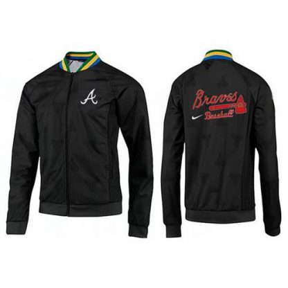 MLB Atlanta Atlanta Braves Zip Jacket Black_2