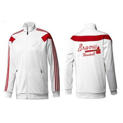 MLB Atlanta Atlanta Braves Zip Jacket White_2