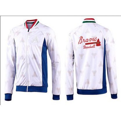 MLB Atlanta Atlanta Braves Zip Jacket White_3