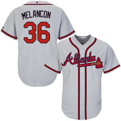 Atlanta Braves #36 Mark Melancon Grey New Cool Base Stitched MLB Jersey