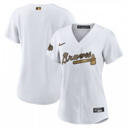 Atlanta Atlanta Braves Blank Women's Nike White 2022 MLB All-Star Game Replica Jersey