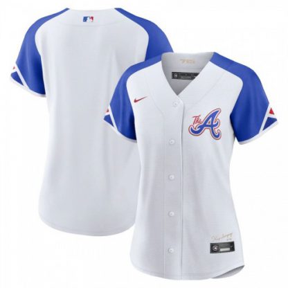 Atlanta Atlanta Braves Blank 2023 City Connect Women's Nike Atlanta Jersey - White