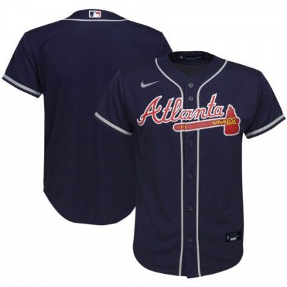 Atlanta Atlanta Braves Nike Youth Alternate 2020 MLB Team Jersey Navy