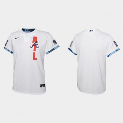 Atlanta Atlanta Braves Youth 2021 Mlb All Star Game White Jersey