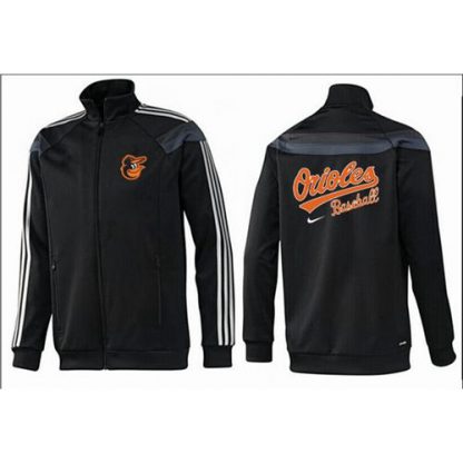 MLB Baltimore Baltimore Orioles Zip Jacket Black_2