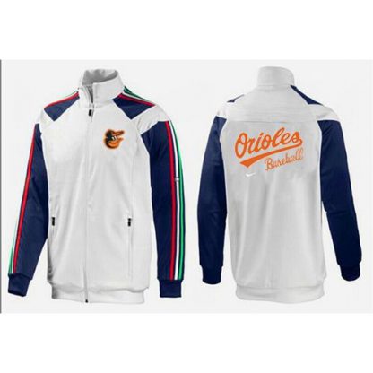 MLB Baltimore Baltimore Orioles Zip Jacket White_1