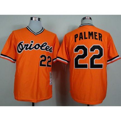 Mitchell And Ness 1982 Baltimore Orioles #22 Jim Palmer Orange Throwback Stitched MLB Jersey