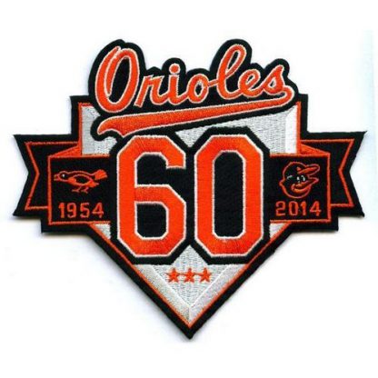 Stitched 2014 Baltimore Baltimore Orioles 60th Anniversary Season Jersey Sleeve Patch (1954)