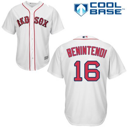 Boston Red Sox #16 Andrew Benintendi White New Cool Base Stitched MLB Jersey