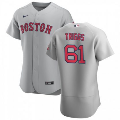 Boston Boston Red Sox #61 Andrew Triggs Men's Nike Gray Road 2020 Authentic Team MLB Jersey