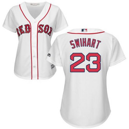 Boston Red Sox #23 Blake Swihart White Home Women's Stitched MLB Jersey