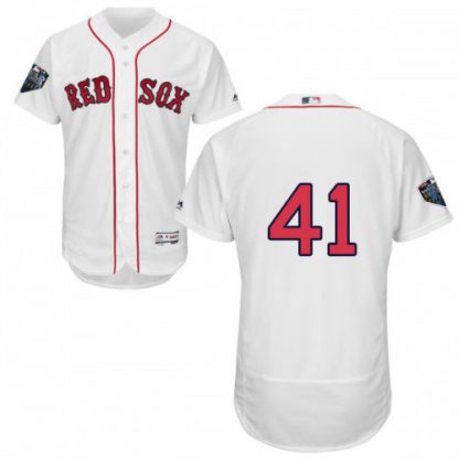 Boston Red Sox #41 Chris Sale White Flexbase Authentic Collection 2018 World Series Stitched MLB Jersey