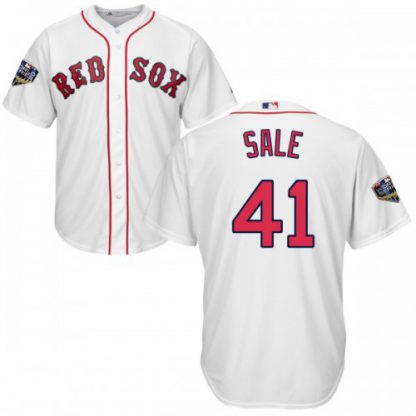 Boston Red Sox #41 Chris Sale White New Cool Base 2018 World Series Stitched MLB Jersey