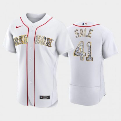 Boston Boston Red Sox #41 Chris Sale Men's Nike Diamond Edition MLB Jersey - White