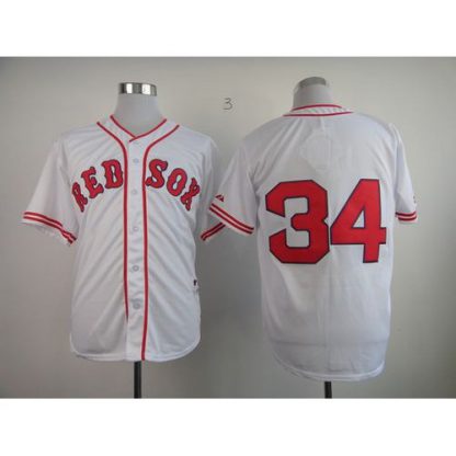 Boston Red Sox #34 David Ortiz White 1936 Turn Back The Clock Stitched MLB Jersey