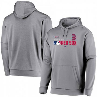 Boston Boston Red Sox Majestic Authentic Collection Team Distinction Pullover Hoodie Platinum