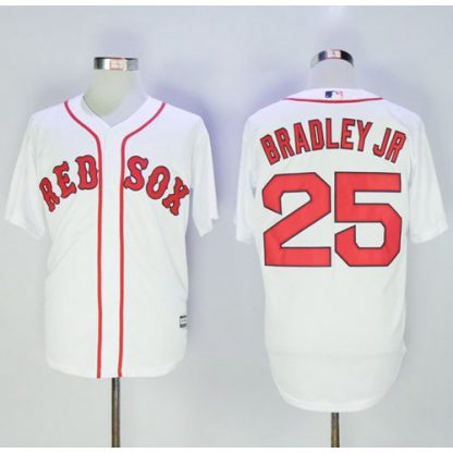 Boston Red Sox #25 Jackie Bradley Jr White New Cool Base Stitched MLB Jersey