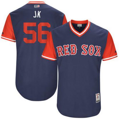 Boston Red Sox #56 Joe Kelly Navy "JK" Players Weekend Authentic Stitched MLB Jersey