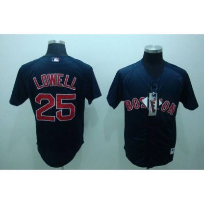 Boston Red Sox #25 Mike Lowell Stitched Dark Blue MLB Jersey