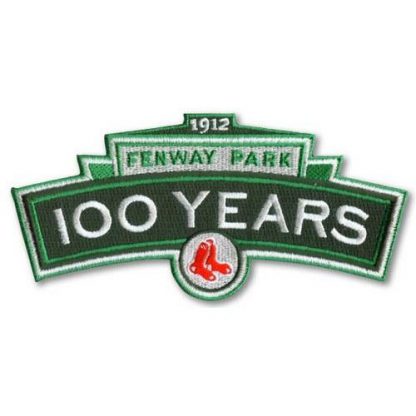 Stitched 2012 Boston Boston Red Sox Fenway Park 100th Year Patch