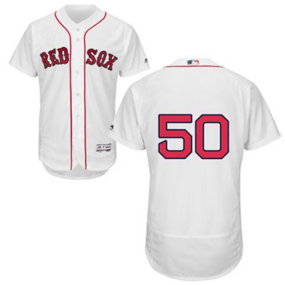Boston Red Sox #50 Mookie Betts White Flexbase Authentic Collection Stitched MLB Jersey