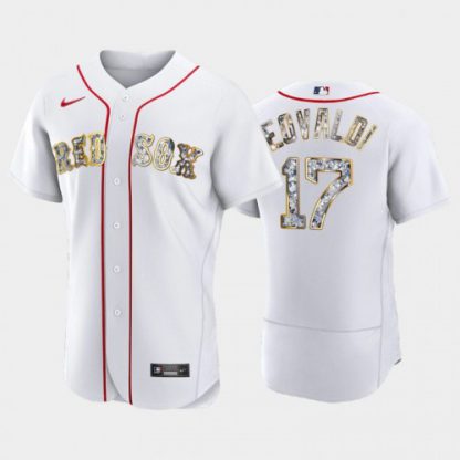 Boston Boston Red Sox #17 Nathan Eovaldi Men's Nike Diamond Edition MLB Jersey - White