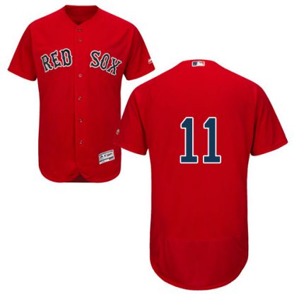 Boston Red Sox #11 Rafael Devers Red Flexbase Authentic Collection Stitched MLB Jersey