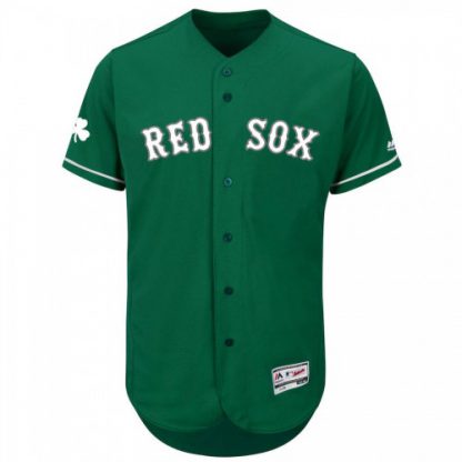 Boston Boston Red Sox Majestic St. Patrick's Day Flex Base Authentic Collection Celtic Team Jersey Green