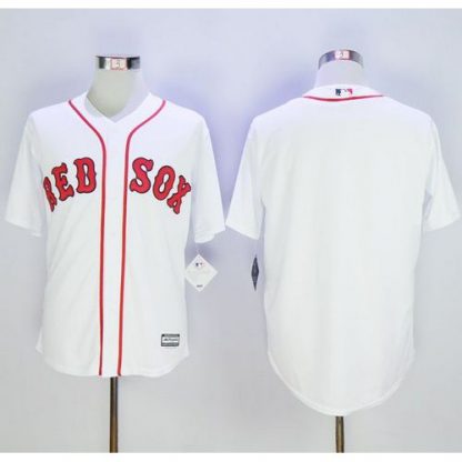 Boston Red Sox Blank White Alternate Home New Cool Base Stitched MLB Jersey
