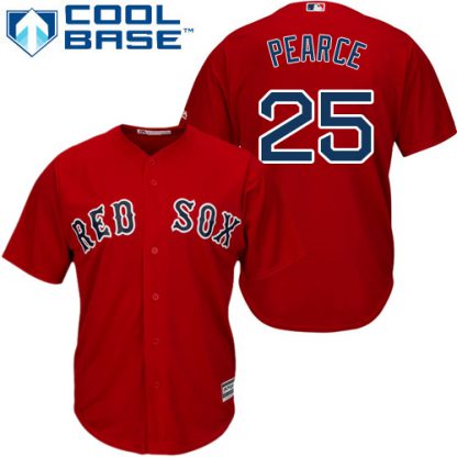 Boston Red Sox #25 Steve Pearce Red Cool Base Stitched Youth MLB Jersey