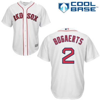 Boston Red Sox #2 Xander Bogaerts White Cool Base Stitched Youth MLB Jersey