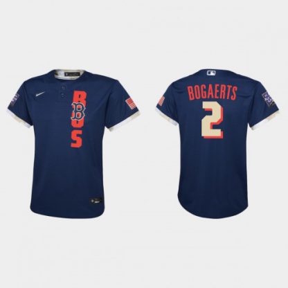 Boston Boston Red Sox #2 Xander Bogaerts Youth 2021 Mlb All Star Game Navy Jersey