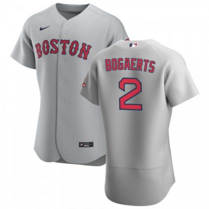 Boston Boston Red Sox #2 Xander Bogaerts Men's Nike Gray Road 2020 Authentic Team MLB Jersey