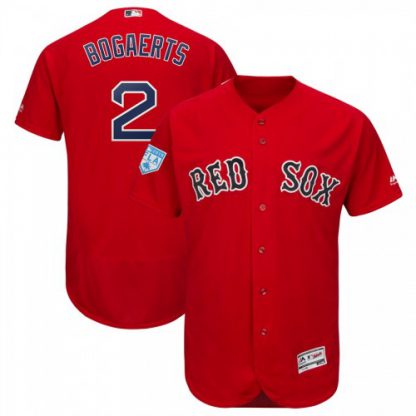 Boston Red Sox #2 Xander Bogaerts Red 2019 Spring Training Flex Base Stitched MLB Jersey