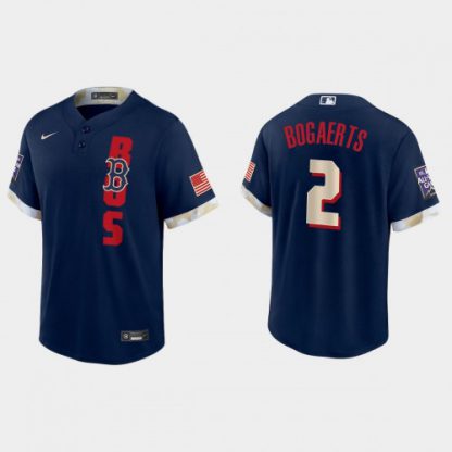 Boston Boston Red Sox #2 Xander Bogaerts 2021 Mlb All Star Game Fan's Version Navy Jersey