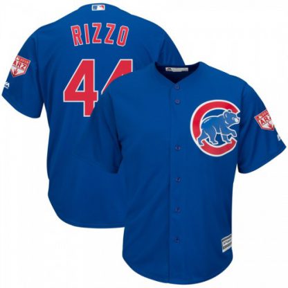 Chicago Cubs #44 Anthony Rizzo Blue 2019 Spring Training Cool Base Stitched MLB Jersey