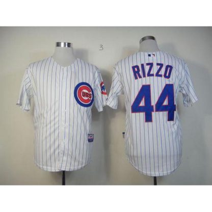 Chicago Cubs #44 Anthony Rizzo White Cool Base Stitched MLB Jersey