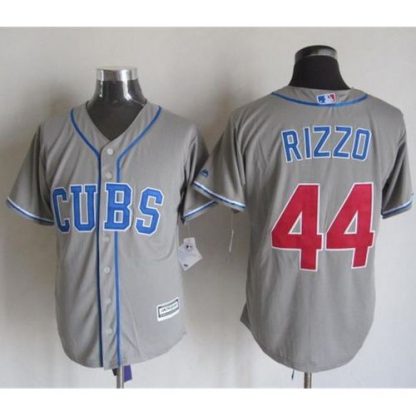 Chicago Cubs #44 Anthony Rizzo Grey Alternate Road New Cool Base Stitched MLB Jersey
