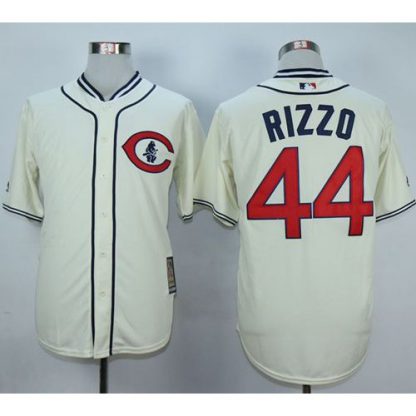 Chicago Cubs #44 Anthony Rizzo Cream 1929 Turn Back The Clock Stitched MLB Jersey