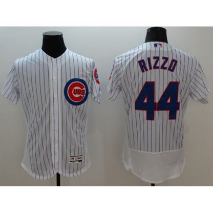 Chicago Cubs #44 Anthony Rizzo White Flexbase Authentic Collection Stitched MLB Jersey